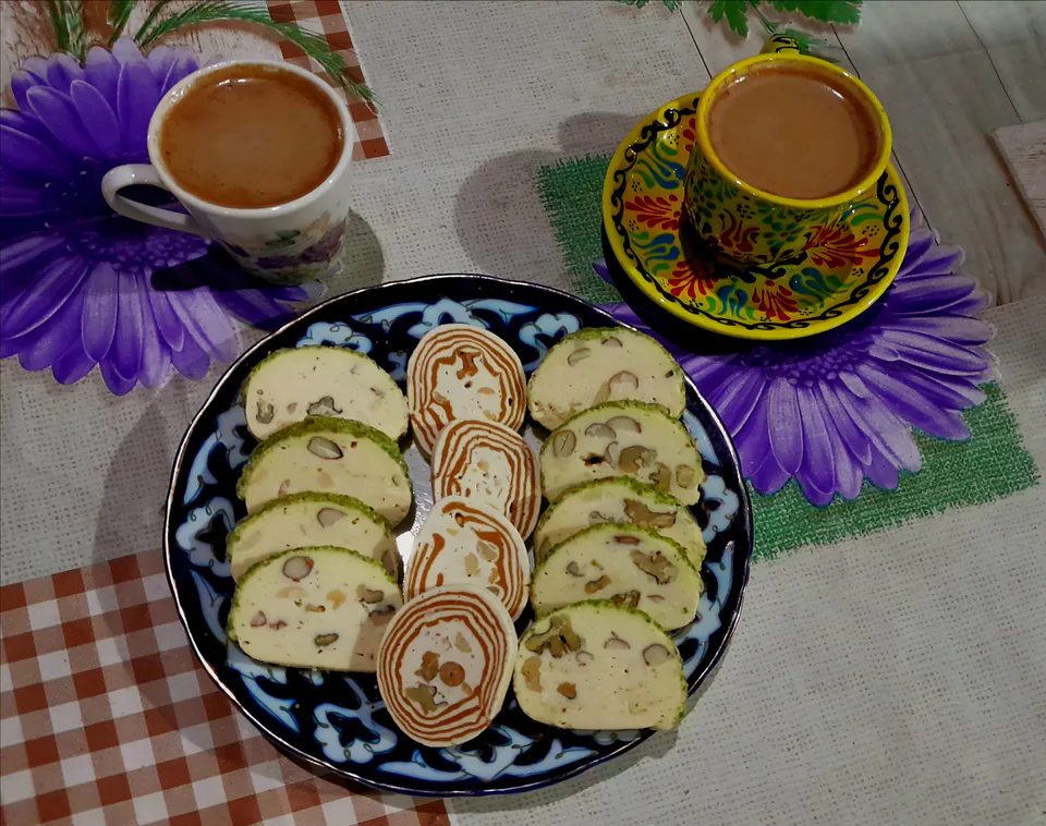 Kokand halva with Turkish coffee