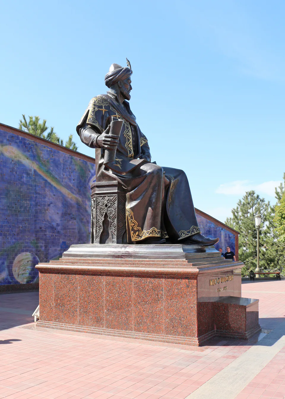 Statue of Ulugh Beg, Samarkand, Uzbekistan