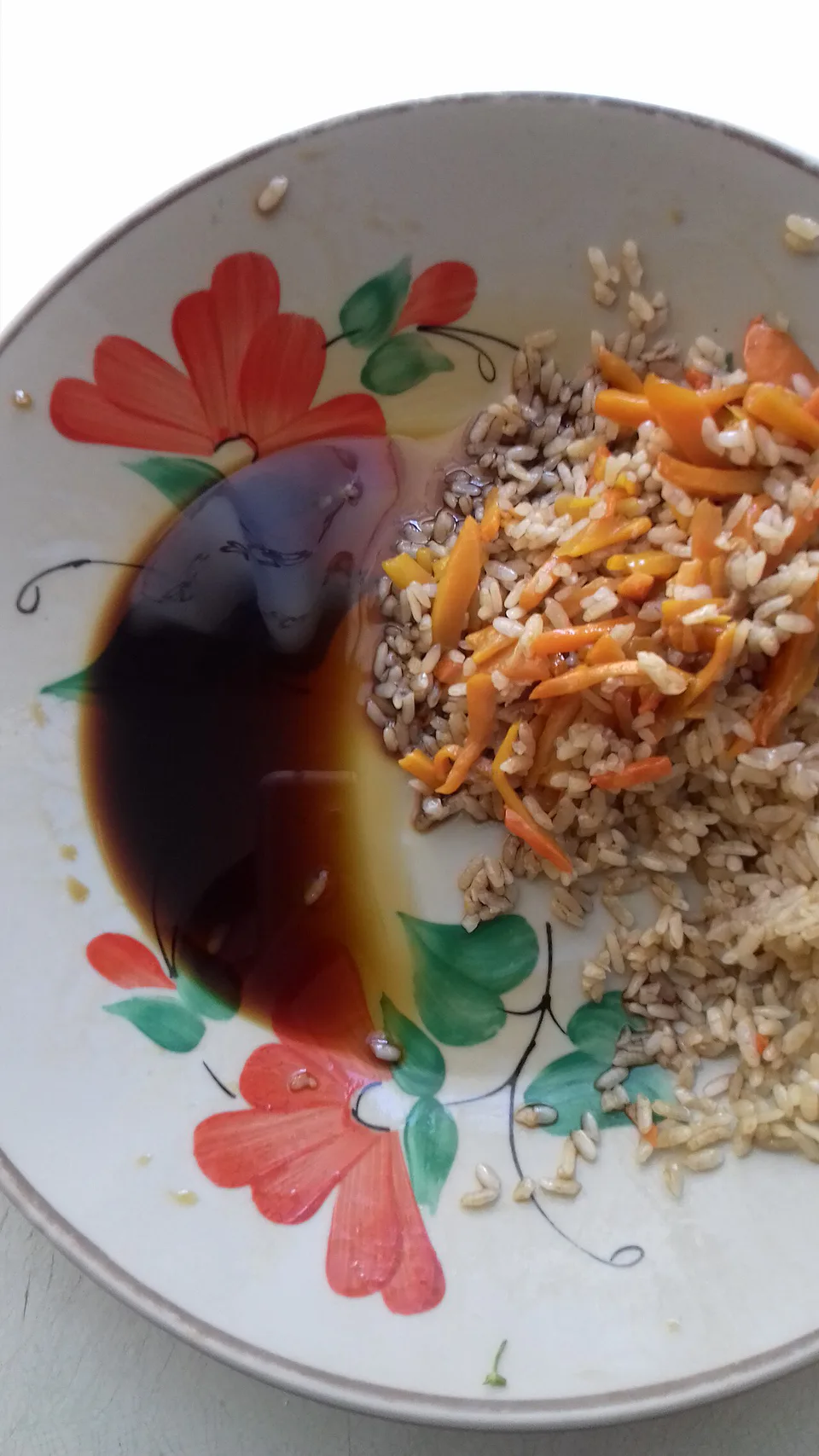 Samarkand Palav (Palov, Plov or Pilaf) and Linseed oil. Samarkand, Uzbekistan.