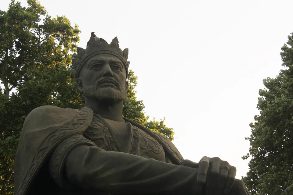 Statue of Emir Temur in Samarkand, Uzbekistan