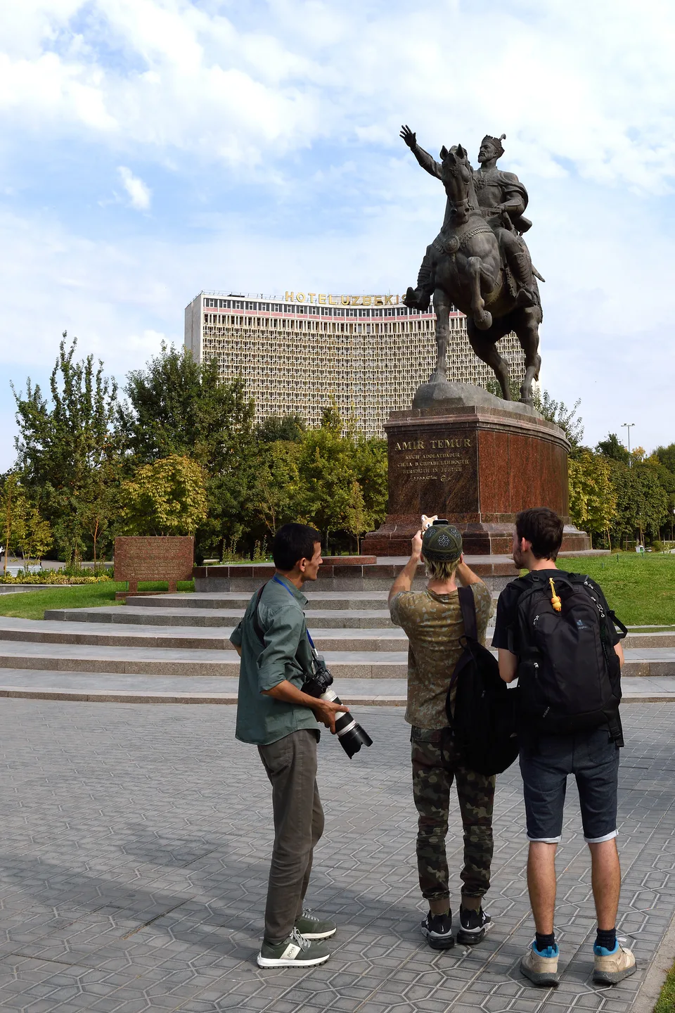 Amir Temur Square in Tashkent Uzbekistan in October 2024