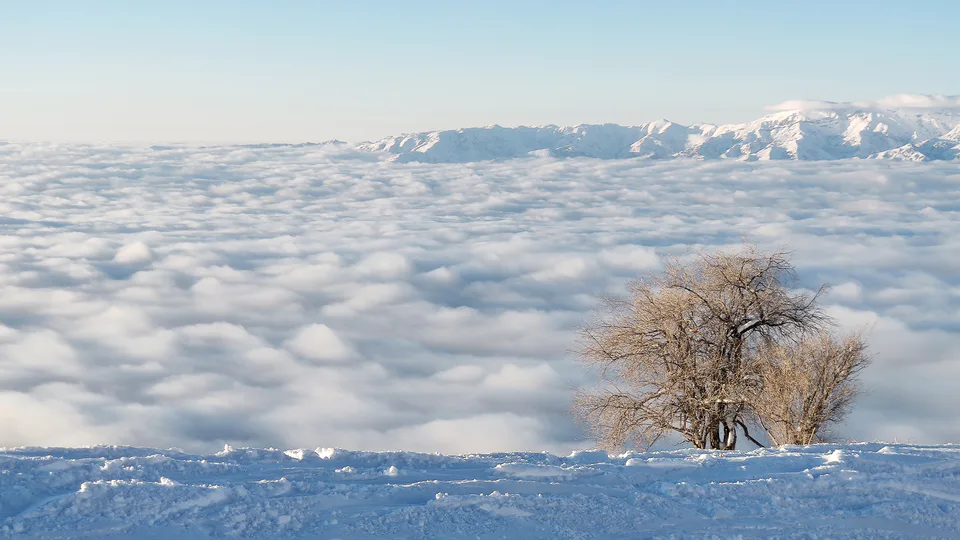 View from Amirsoy, Ugom-Chatkal national park. Tashkent Region, Uzbekistan.