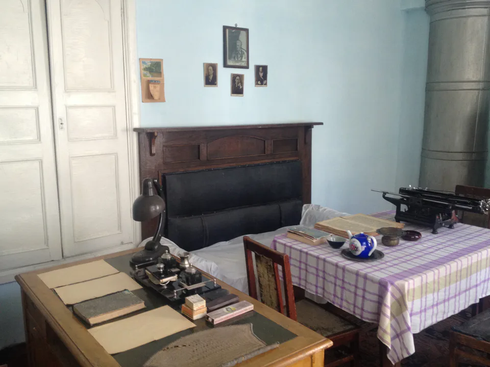 Study room in the home museum of Sadriddin Ayni (Samarkand)
