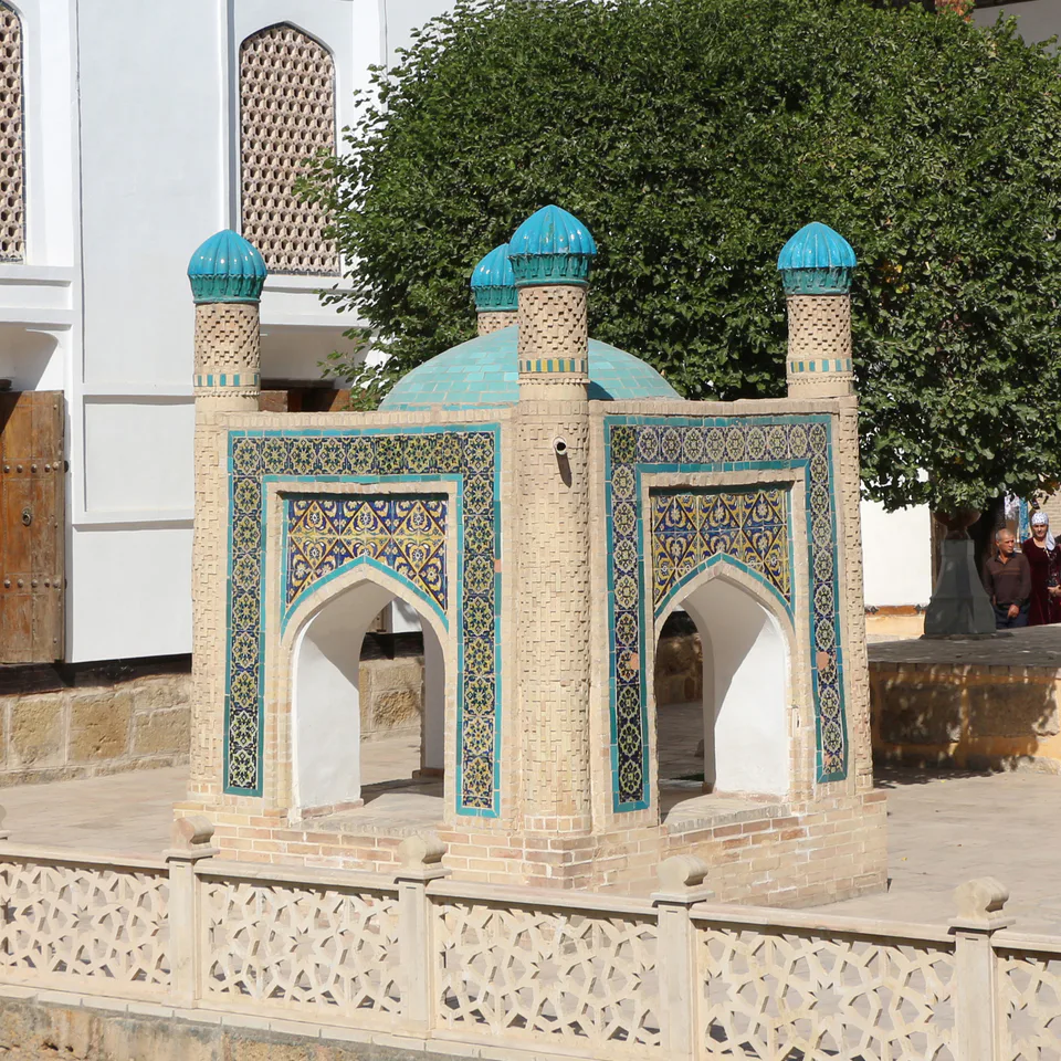 Well of the main courtyard of Bahoutdin Architectural Complex, Bukhara