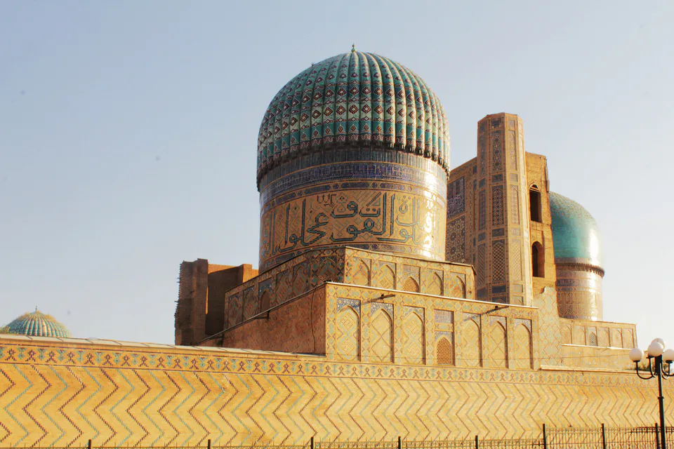 Part of Bibi Khonym mosque in Samarkand, Uzbekistan