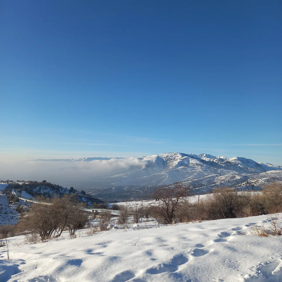 Chimgan Mountains in winter