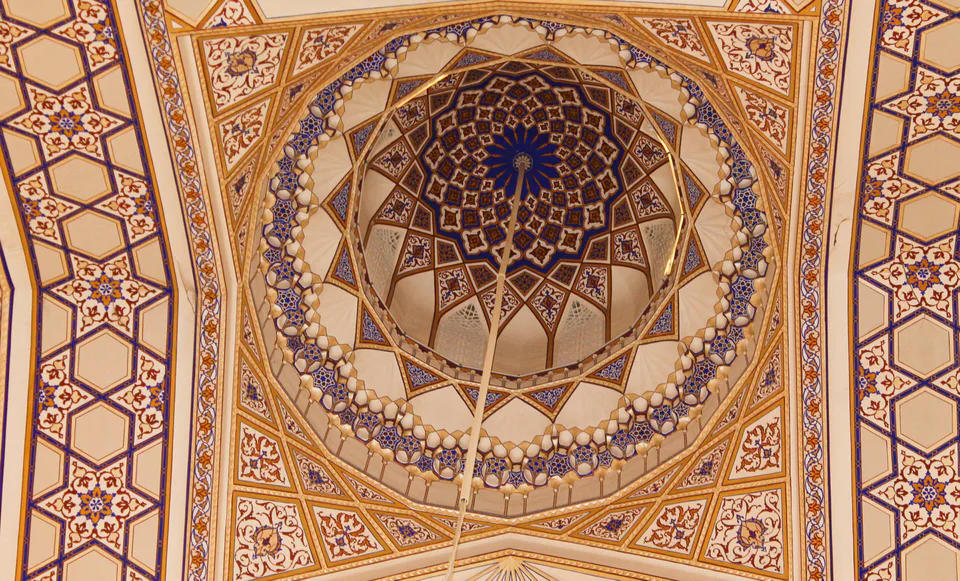 Interior details of Chor-Bakr Khanqah, Bukhara region, Uzbelistan