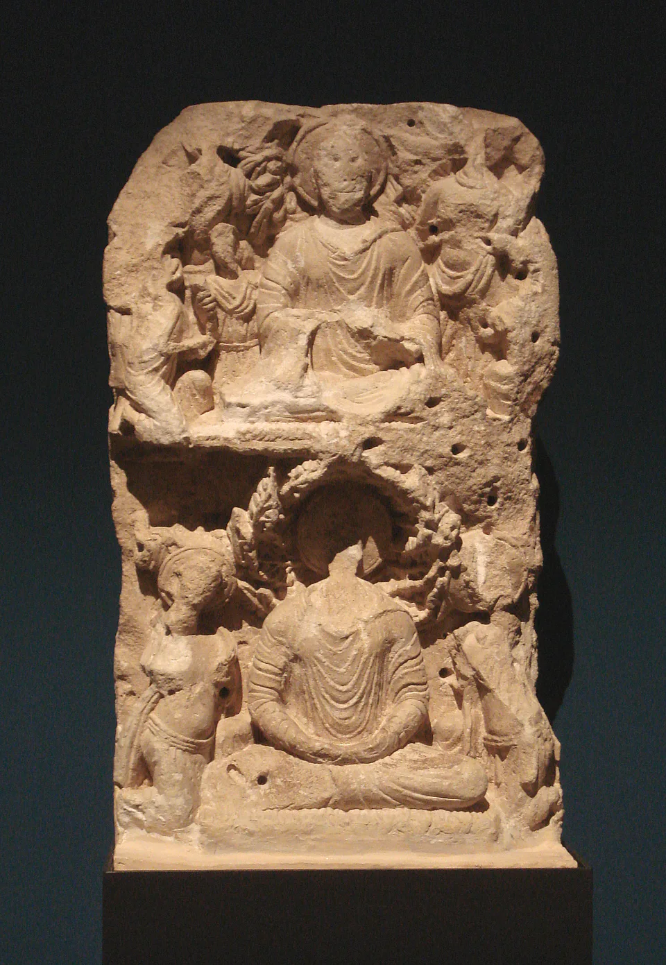 Adoration of the Buddha, Chingiz Tepe, Termez, 1st century CE