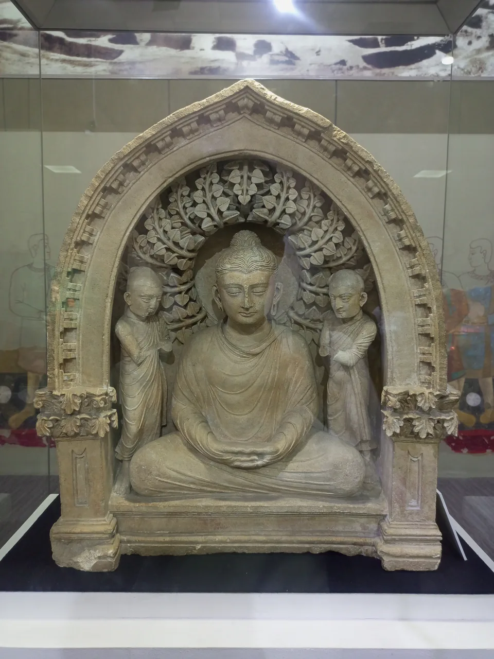 Buddha and the priests. I-III centuries AD. Fayoztepa. Old Termiz