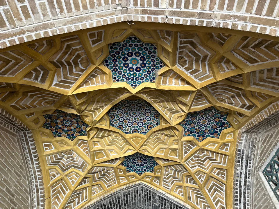 Ceiling of the dome of Kukeldash Madrasa, Bukhara, Uzbekistan