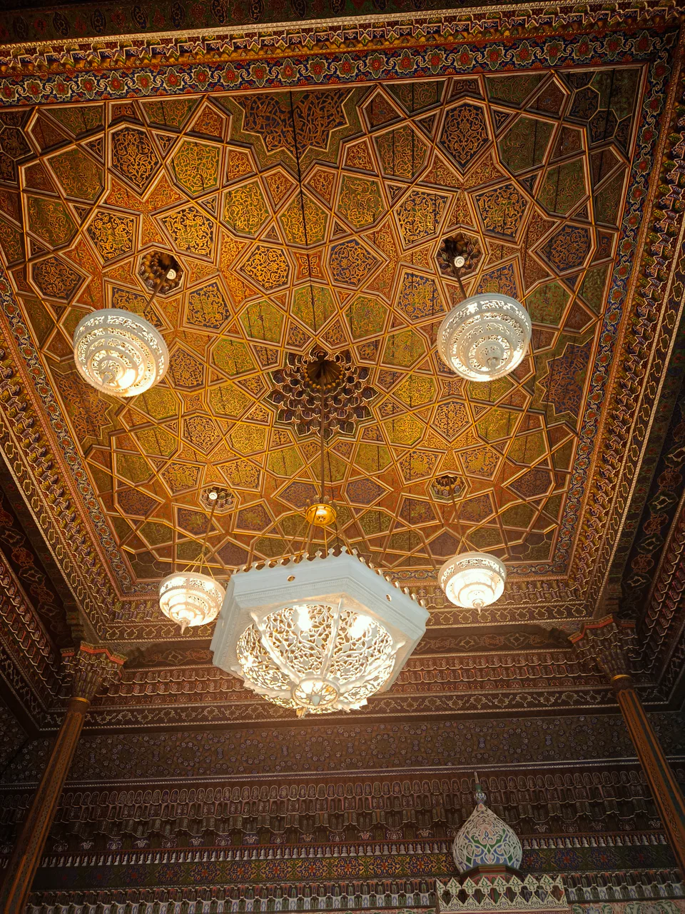 Interior ceiling of a house in the inner courtyard of the Museum of Applied Arts