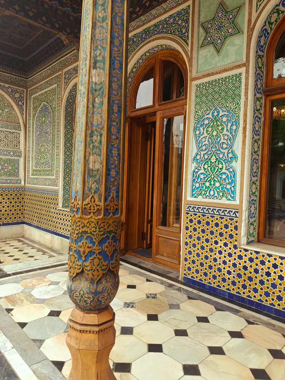 Entrance of the house in the inner courtyard of the Museum of Applied Arts