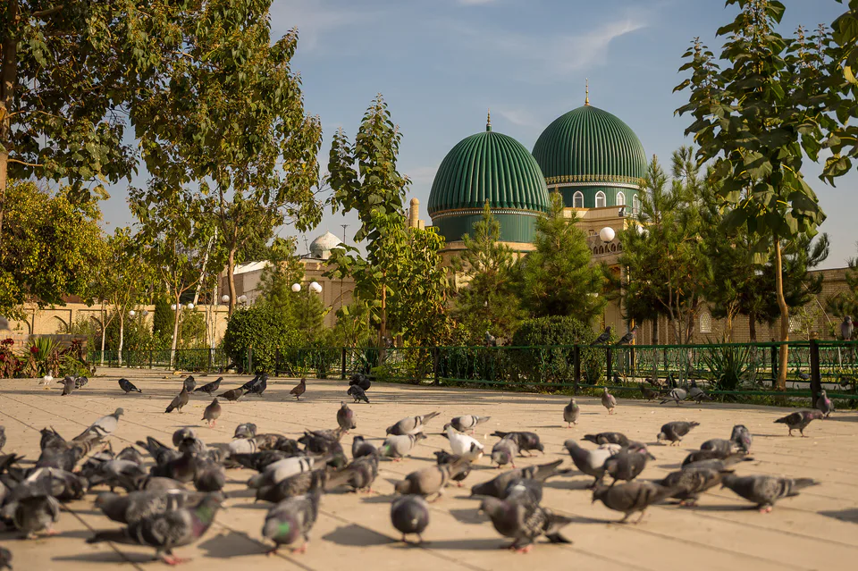 Kaptarli mosque. Yurmaduz mahalla, Margilan, Ferghana Region, Uzbekistan.