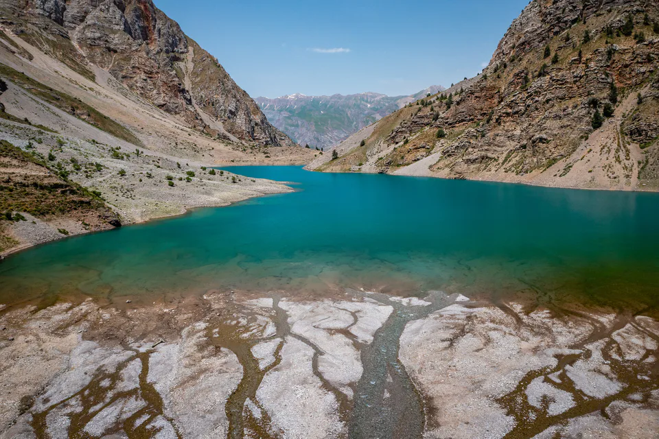 Badak lake in Ugom-Chatkal national park. Tashkent Region, Uzbekistan.