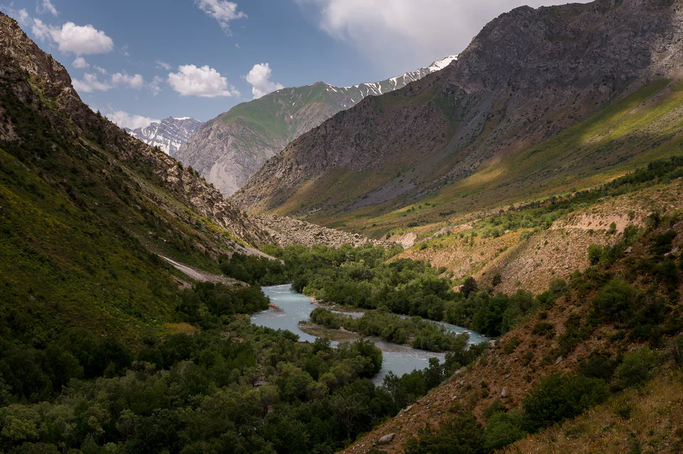 Oygaying River in Ugom Chatkal National Park, Uzbekistan