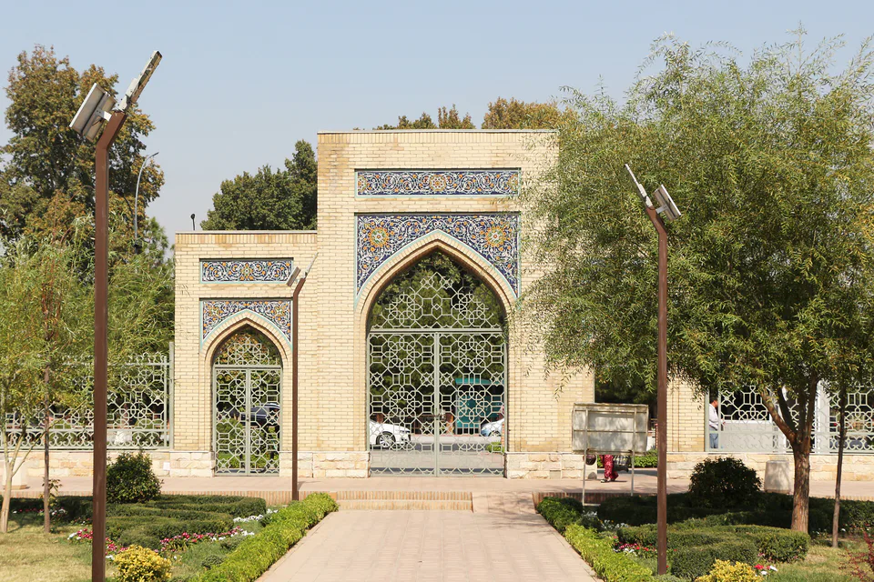 Gate of Jami Mosque complex, Kokand, Uzbekistan