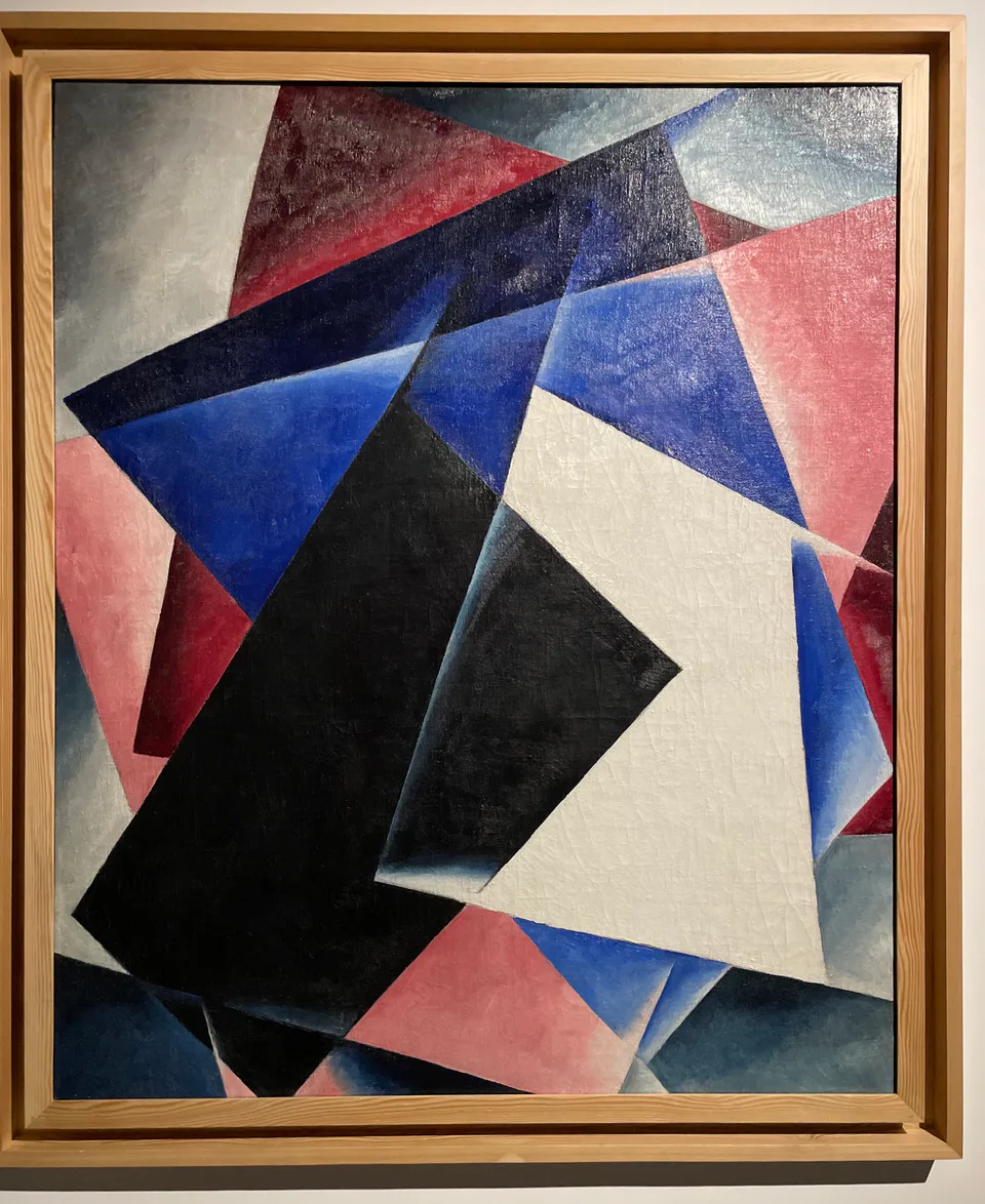 Lyubov Popova, Painterly architectonic, 1918, oil on canvas, STate Museum of Arts of Uzbekistan, exhibited in the Savitsky Museum Nukus