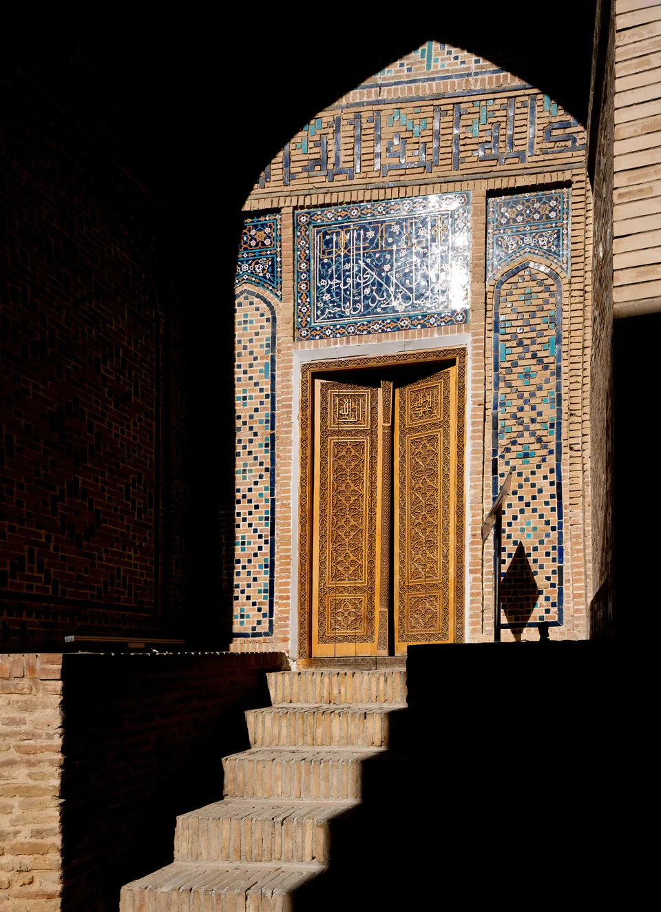 Enterance to Amir Burunduk Mausoleum, Shah-i-Zinda, Samarkand, Uzbekistan