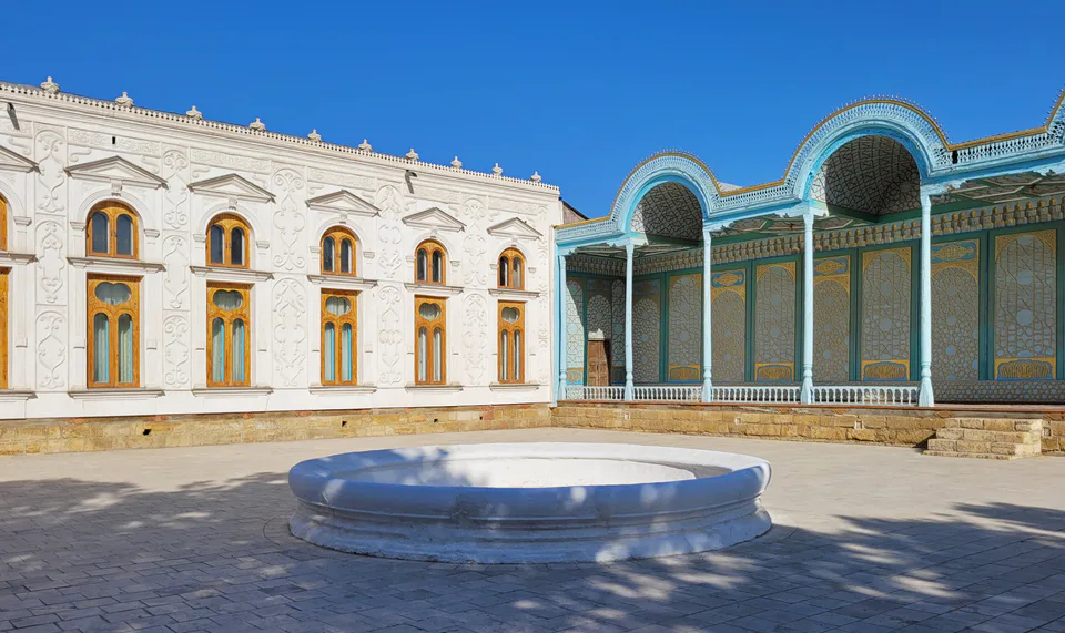 Courtyard of Sitorai Mokhi-Khosa Palace, Bukhara