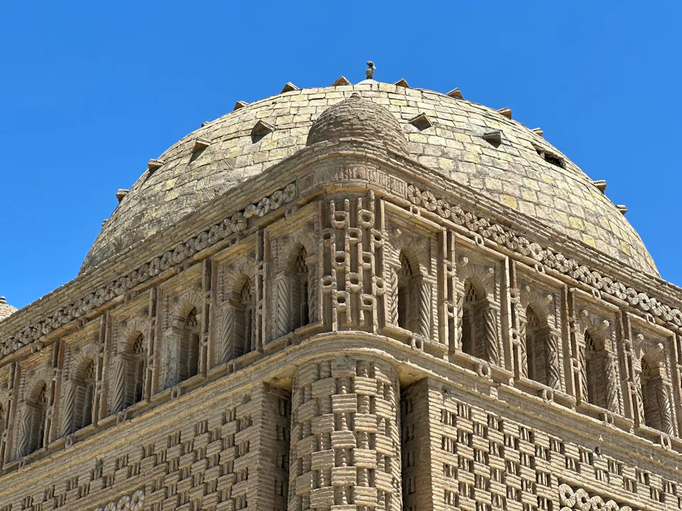 Top part of Samanid Mausoleum, Bukhara, Uzbekistan