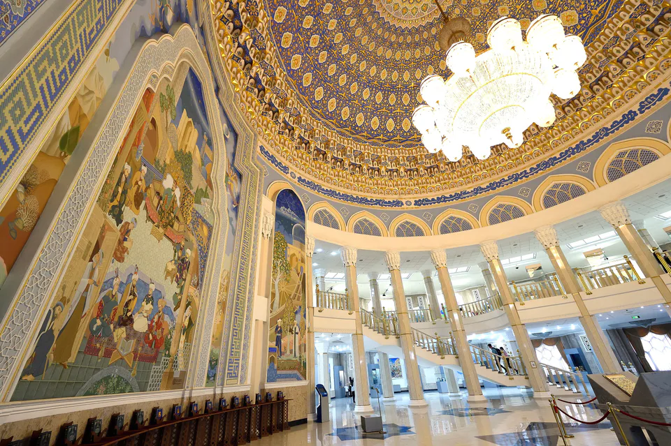 Interior of Amir Temur museum in Tashkent Uzbekistan
