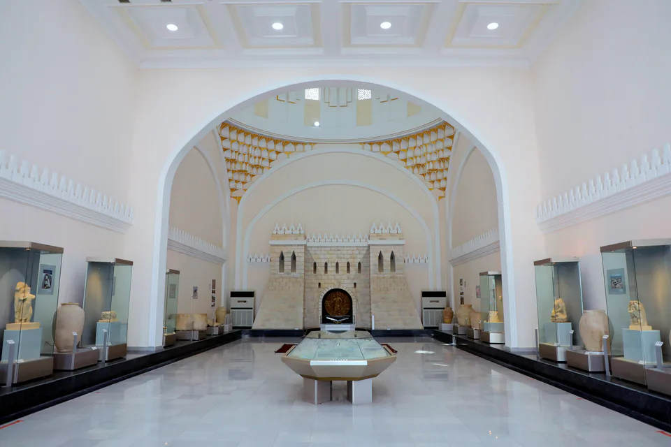 Interior of Termez Archaeological Museum, Uzbekistan