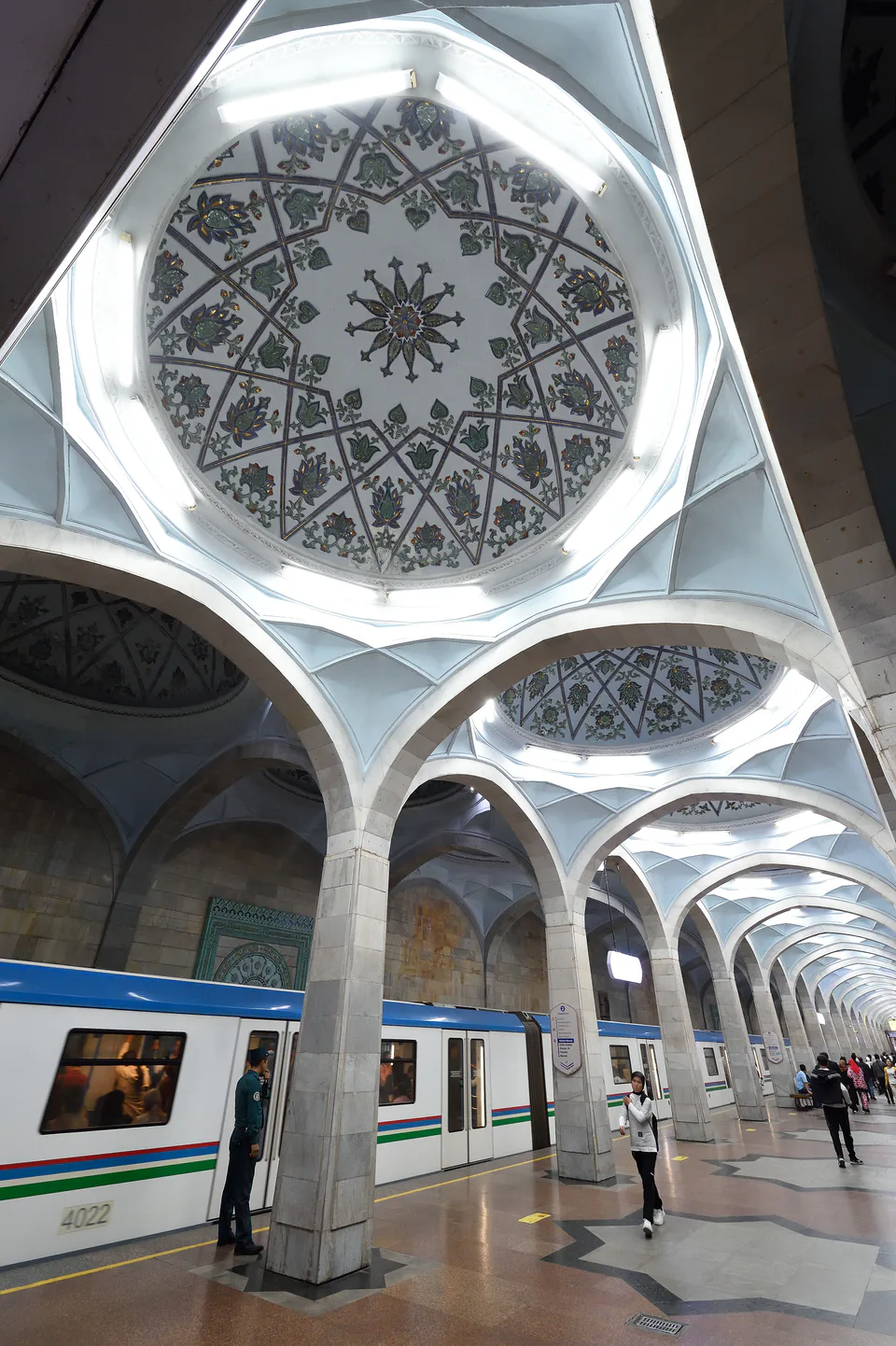 Alisher Navoiy station on Uzbekistan Line of Tashkent Metro in Tashkent Uzbekistan