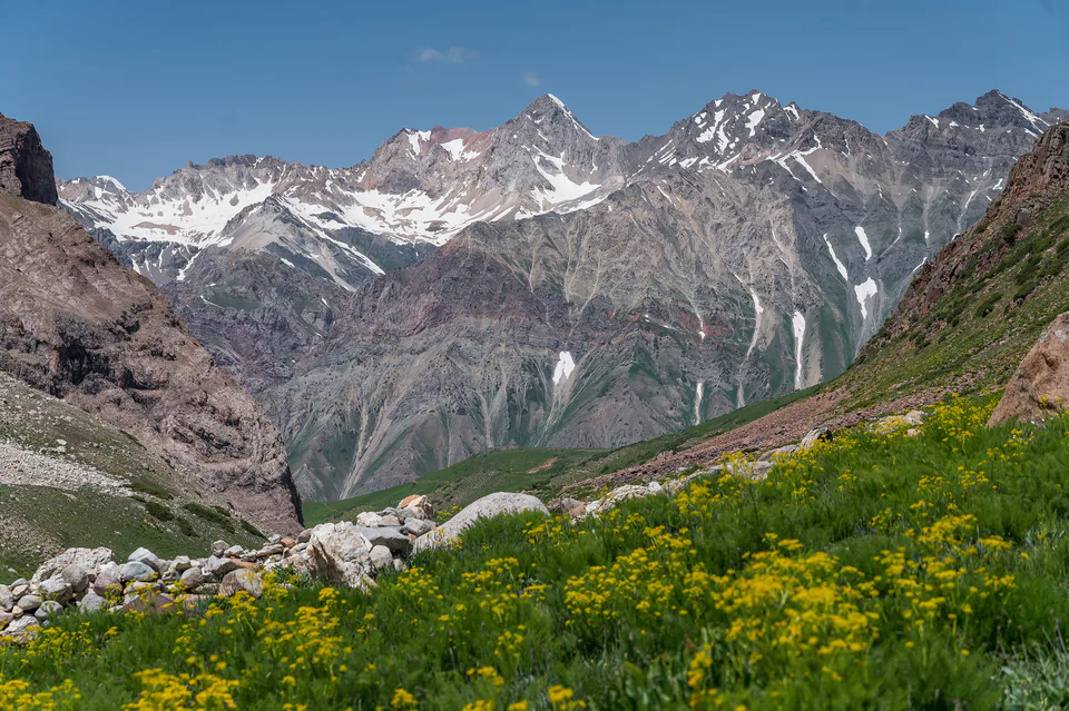 Mount Adelung viewed from Ugom Chatkal National Park, Uzbekistan