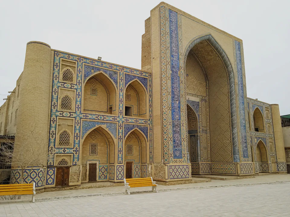 Ulugbek madrasah. Built by the ruler and scientist Ulugbek, grandson of Timur, in 1417.