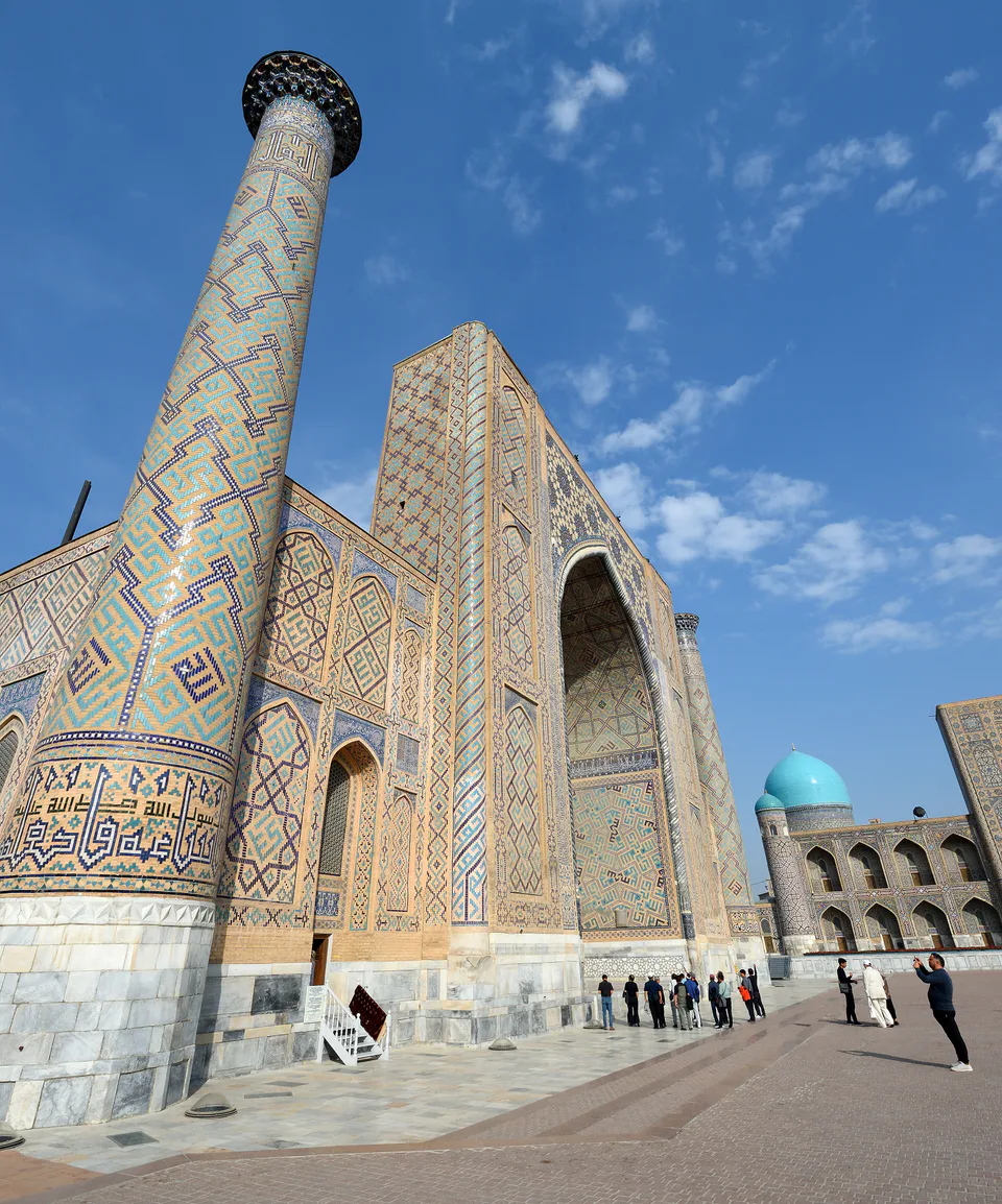 Ulugh Beg Madrasa of Registan in Samarkand Uzbekistan