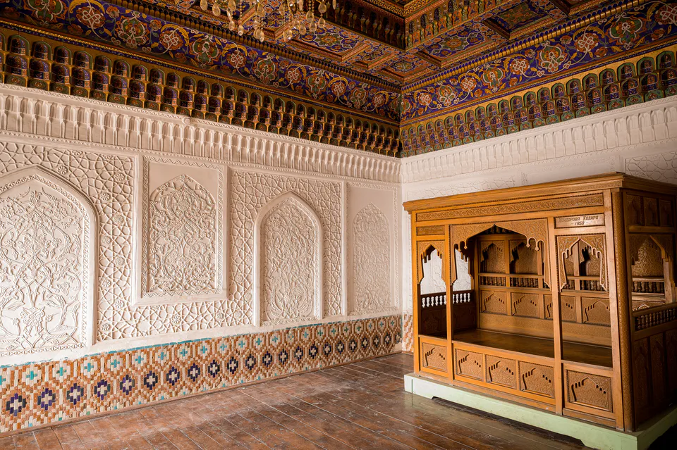 Interior of Khudayar Khan Palace, Kokand, Uzbekistan