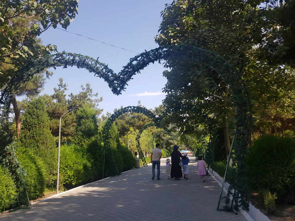 Sighseeings of Eco park in Andijan
