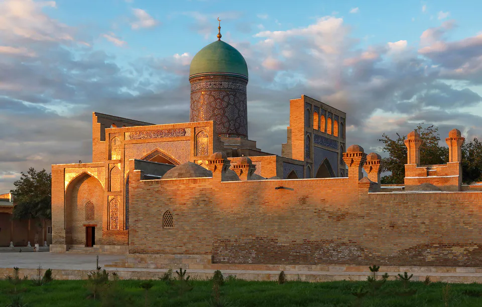 Qosim Sheykh mosque. Karmana, Navoiy Region, Uzbekistan