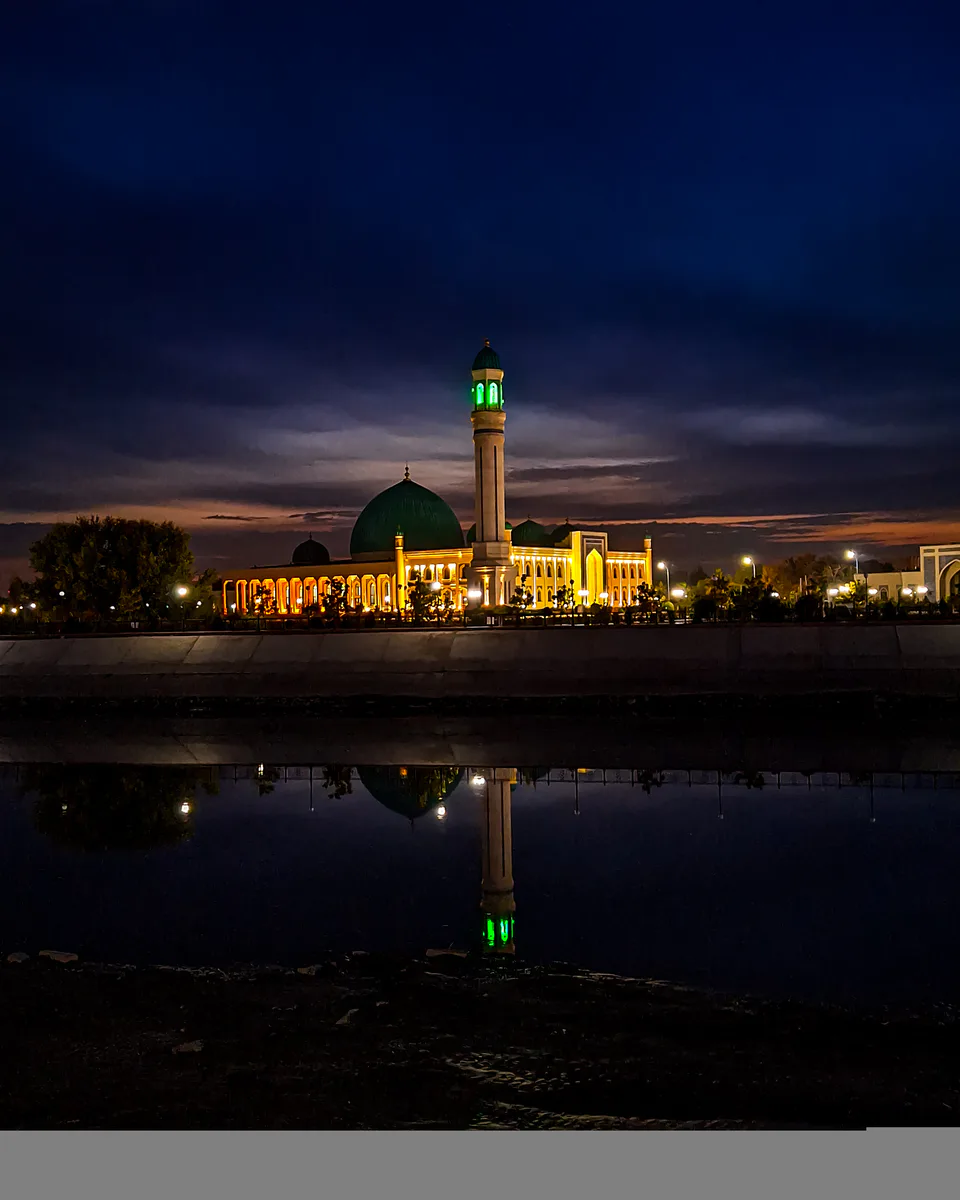 Muhammad Imam Iyshan Mosque in Nukus. Muhammad Imam Iyshan Mosque in the centre of Nukus city, Karakalpakstan region of Uzbekistan