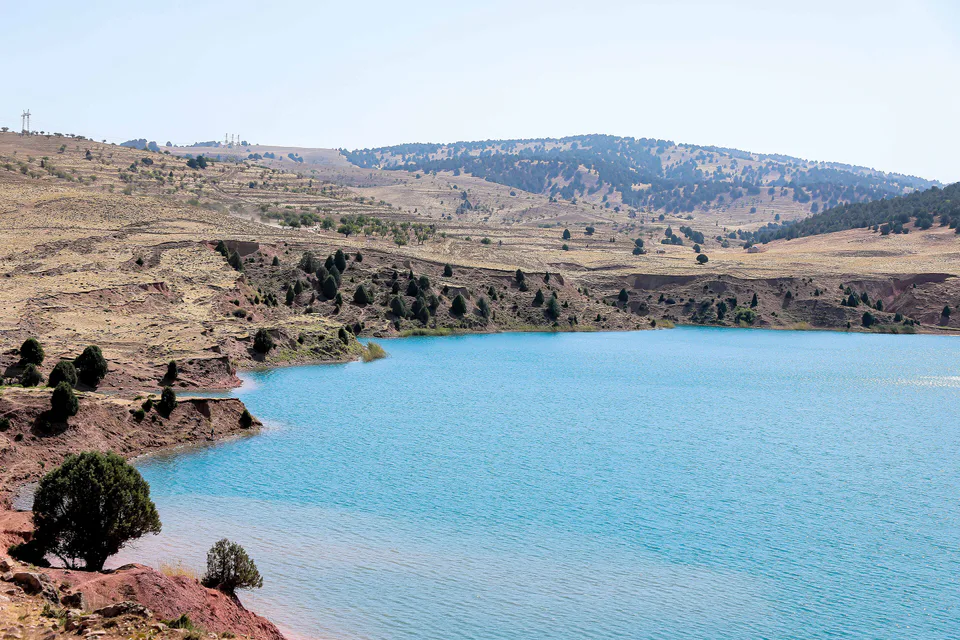 Kanbeshbulak lake. Surxondaryo Region, Uzbekistan.