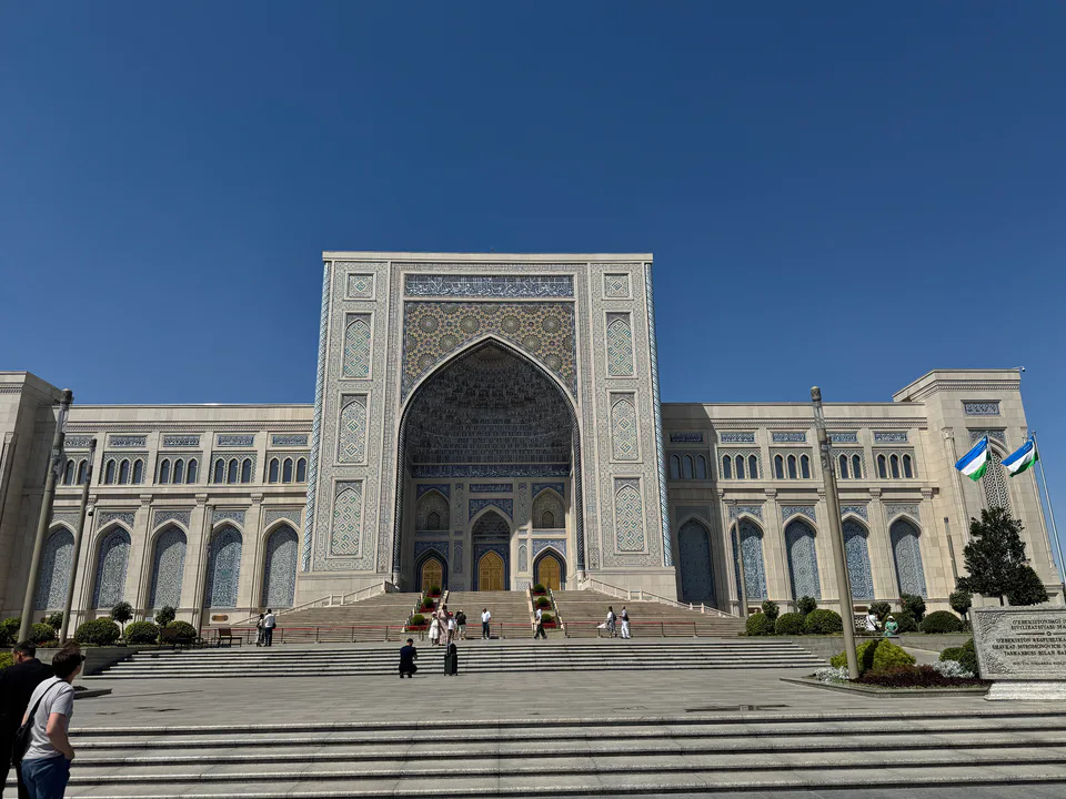 Center of Islamic Civilization of Uzbekistan at the Hazrati Imam Complex in Tashkent, Uzbekistan. View 003.