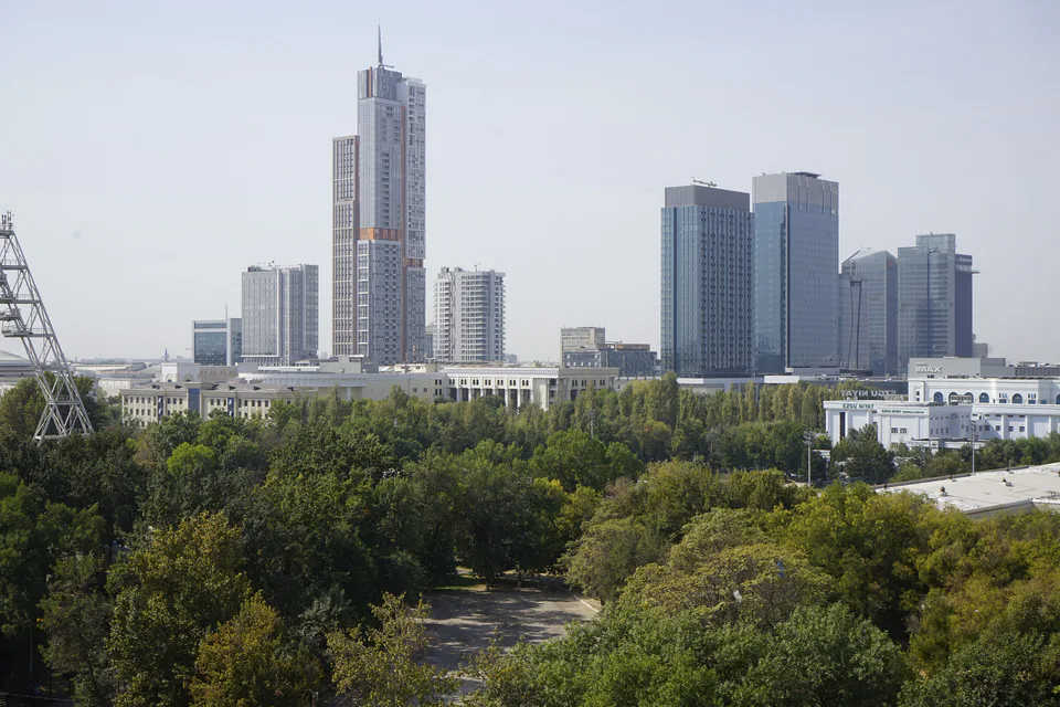 Tashkent, Tashkent City from Hotel Shodlik Palace