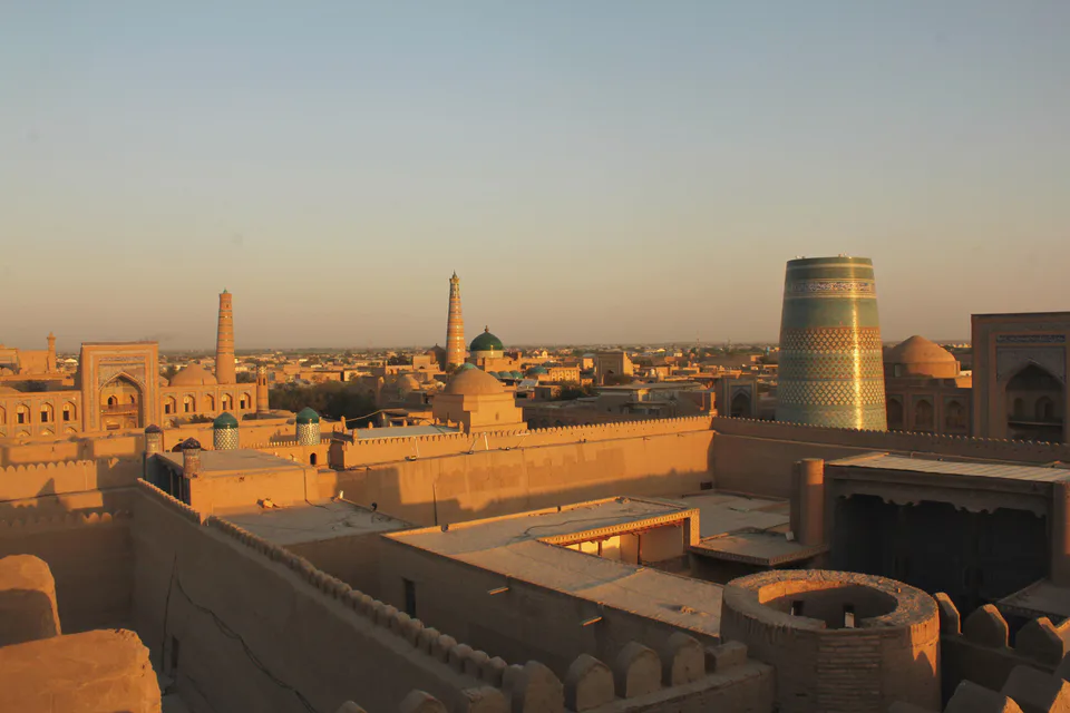 Skyline of Khiva, Uzbekistan